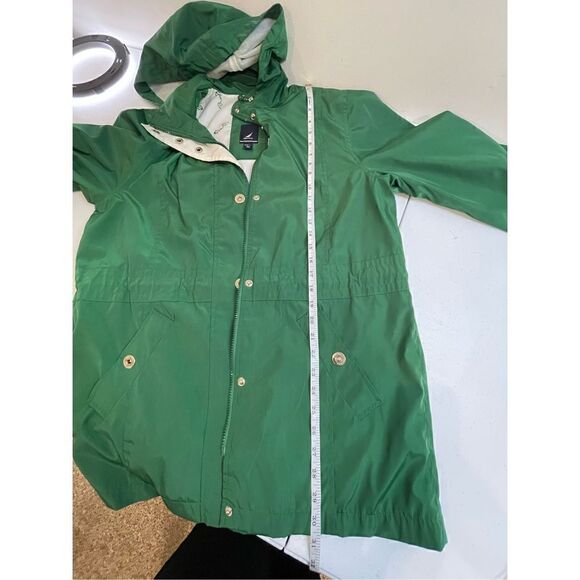 Nautica green medium jacket full zipper and snaps adjustable waist - Picture 4 of 7